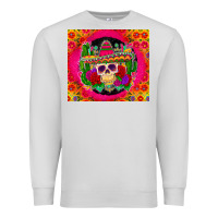Dove Grey mexican skull Premium Sweatshirt - Zillion Design Studio