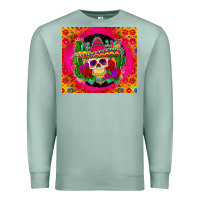 Seafoam mexican skull Premium Sweatshirt - Zillion Design Studio