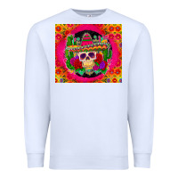 White mexican skull Premium Sweatshirt - Zillion Design Studio