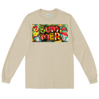 Mushroom summer with fruits license plate Long Sleeve Tee - BarkalooDesign