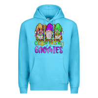 Ocean Blue mardi gras chillin' with my gnomies Premium Hoodie - JahusDesignShop