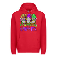 Red mardi gras chillin' with my gnomies Premium Hoodie - JahusDesignShop