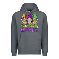 Rock mardi gras chillin' with my gnomies Premium Hoodie - JahusDesignShop