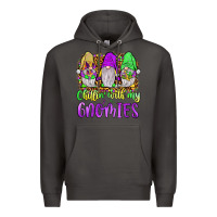 Smoke mardi gras chillin' with my gnomies Premium Hoodie - JahusDesignShop