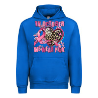 Cobalt western leopard  in october we wear pink heart Urban Hoodie - AdoDesignShop
