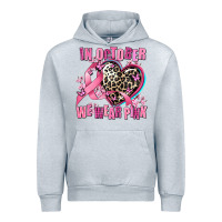 Heather Grey western leopard  in october we wear pink heart Urban Hoodie - AdoDesignShop