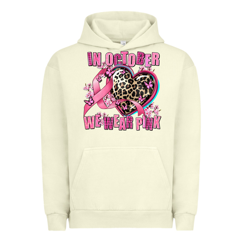Western Leopard  In October We Wear Pink Heart Urban Hoodie by AdoDesignShop | Teevron