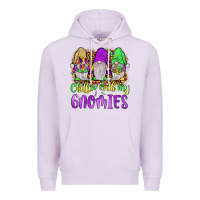 Lilac mardi gras chillin' with my gnomies Premium Hoodie - JahusDesignShop