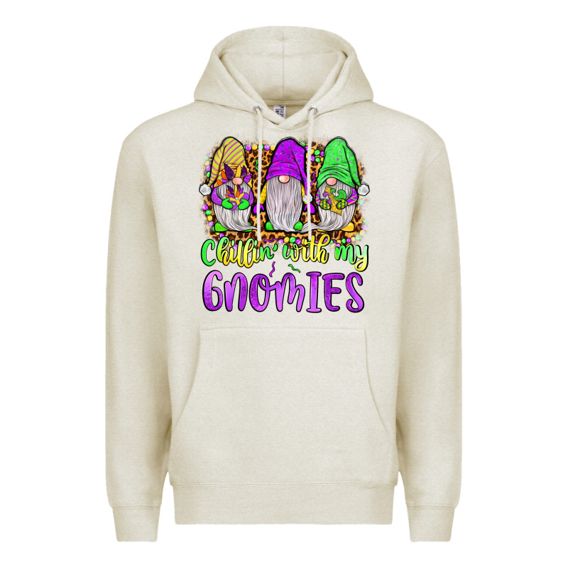 Mardi Gras Chillin' With My Gnomies Premium Hoodie by JahusDesignShop | Teevron
