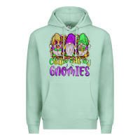 Seafoam mardi gras chillin' with my gnomies Premium Hoodie - JahusDesignShop