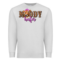 Dove Grey moody heifer with leopard tbw Premium Sweatshirt - texasbilliewilder