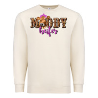 Sandshell moody heifer with leopard tbw Premium Sweatshirt - texasbilliewilder