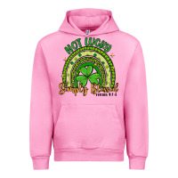 Fuchsia Pink not lucky simply blessed rainbow Urban Hoodie - Artiststas