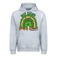 Heather Grey not lucky simply blessed rainbow Urban Hoodie - Artiststas