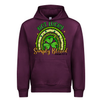 Mauve Wine not lucky simply blessed rainbow Urban Hoodie - Artiststas