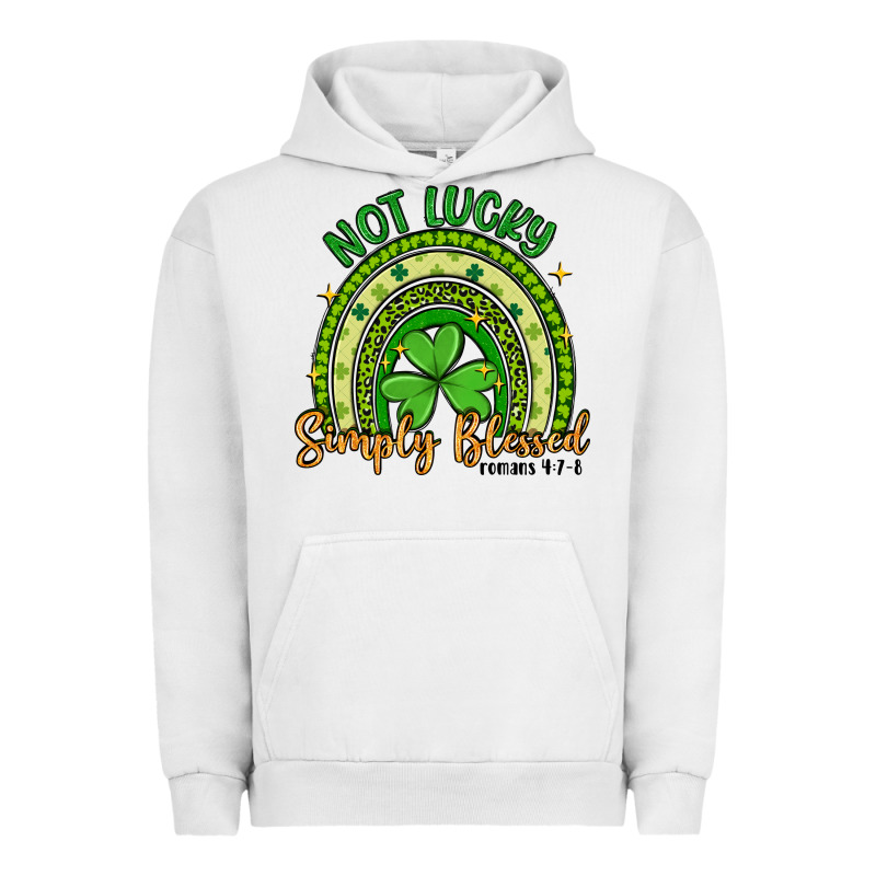 Not Lucky Simply Blessed Rainbow Urban Hoodie by Artiststas | Teevron