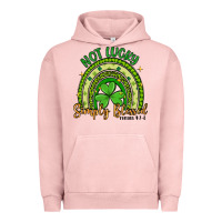 Pigment Salmon not lucky simply blessed rainbow Urban Hoodie - Artiststas