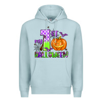 Blue Mist my first halloween pumpkin Premium Hoodie - AdoDesignShop