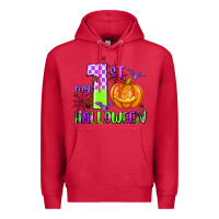 Cardinal my first halloween pumpkin Premium Hoodie - AdoDesignShop