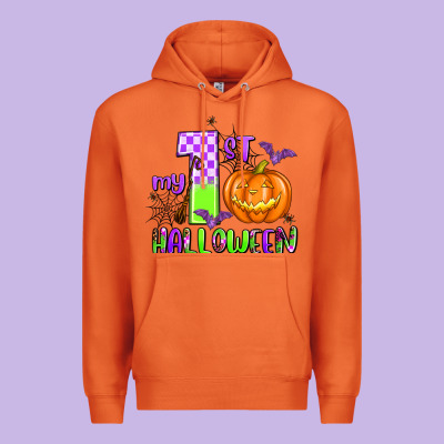 My First Halloween Pumpkin Premium Hoodie Designed By Adodesignshop