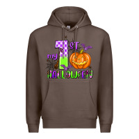 Coffee my first halloween pumpkin Premium Hoodie - AdoDesignShop
