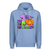 Colony Blue my first halloween pumpkin Premium Hoodie - AdoDesignShop