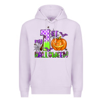 Lilac my first halloween pumpkin Premium Hoodie - AdoDesignShop