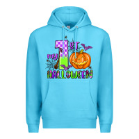 Ocean Blue my first halloween pumpkin Premium Hoodie - AdoDesignShop