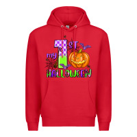 Red my first halloween pumpkin Premium Hoodie - AdoDesignShop