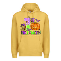 Antique Gold my first halloween pumpkin Premium Hoodie - AdoDesignShop