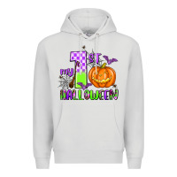 Dove Grey my first halloween pumpkin Premium Hoodie - AdoDesignShop