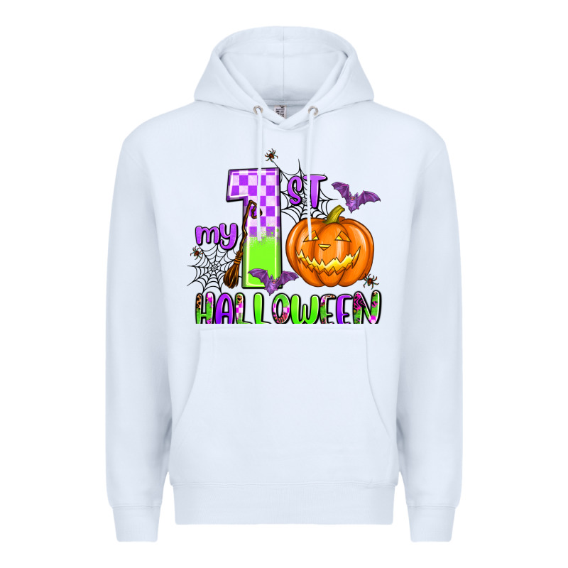 My First Halloween Pumpkin Premium Hoodie by AdoDesignShop | Teevron