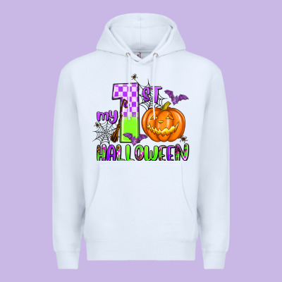 My First Halloween Pumpkin Premium Hoodie Designed By Adodesignshop