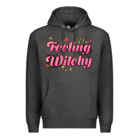 Charcoal Heather feeling witchy Premium Hoodie - AdoDesignShop