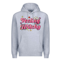 Heather Grey feeling witchy Premium Hoodie - AdoDesignShop