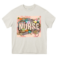 Cream Easter Nurse Heavy Core Tee - LillyAllenDesigns