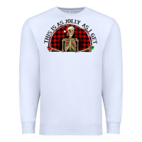 White this is as jolly  as i get Premium Sweatshirt - RanaPortraitStore