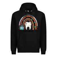 Black dentallife rainbow Premium Hoodie - JahusDesignShop