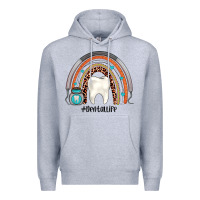Heather Grey dentallife rainbow Premium Hoodie - JahusDesignShop