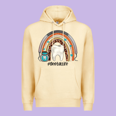 Dentallife Rainbow Premium Hoodie Designed By Jahusdesignshop