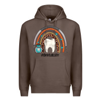 Coffee dentallife rainbow Premium Hoodie - JahusDesignShop