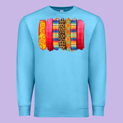 Mexican Leopard Brushstroke Premium Sweatshirt Designed By Zillion Design Studio