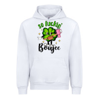 White so luckin boujee Urban Hoodie - Artiststas