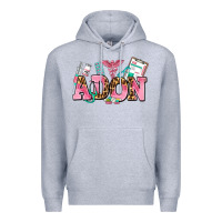 Heather Grey adon nurse Premium Hoodie - AdoDesignShop