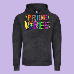 Prıde Vıbes Vintage Hoodie Designed By Adodesignshop