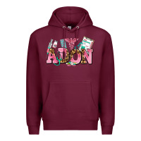 Burgundy adon nurse Premium Hoodie - AdoDesignShop