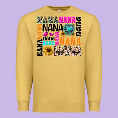 Premium Sweatshirt nana gemstone sunflower