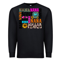 Black nana gemstone sunflower Premium Sweatshirt - texasbilliewilder