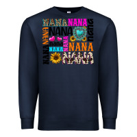 Navy nana gemstone sunflower Premium Sweatshirt - texasbilliewilder