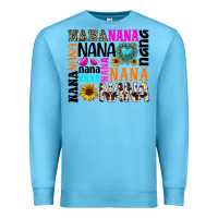 Ocean Blue nana gemstone sunflower Premium Sweatshirt - texasbilliewilder